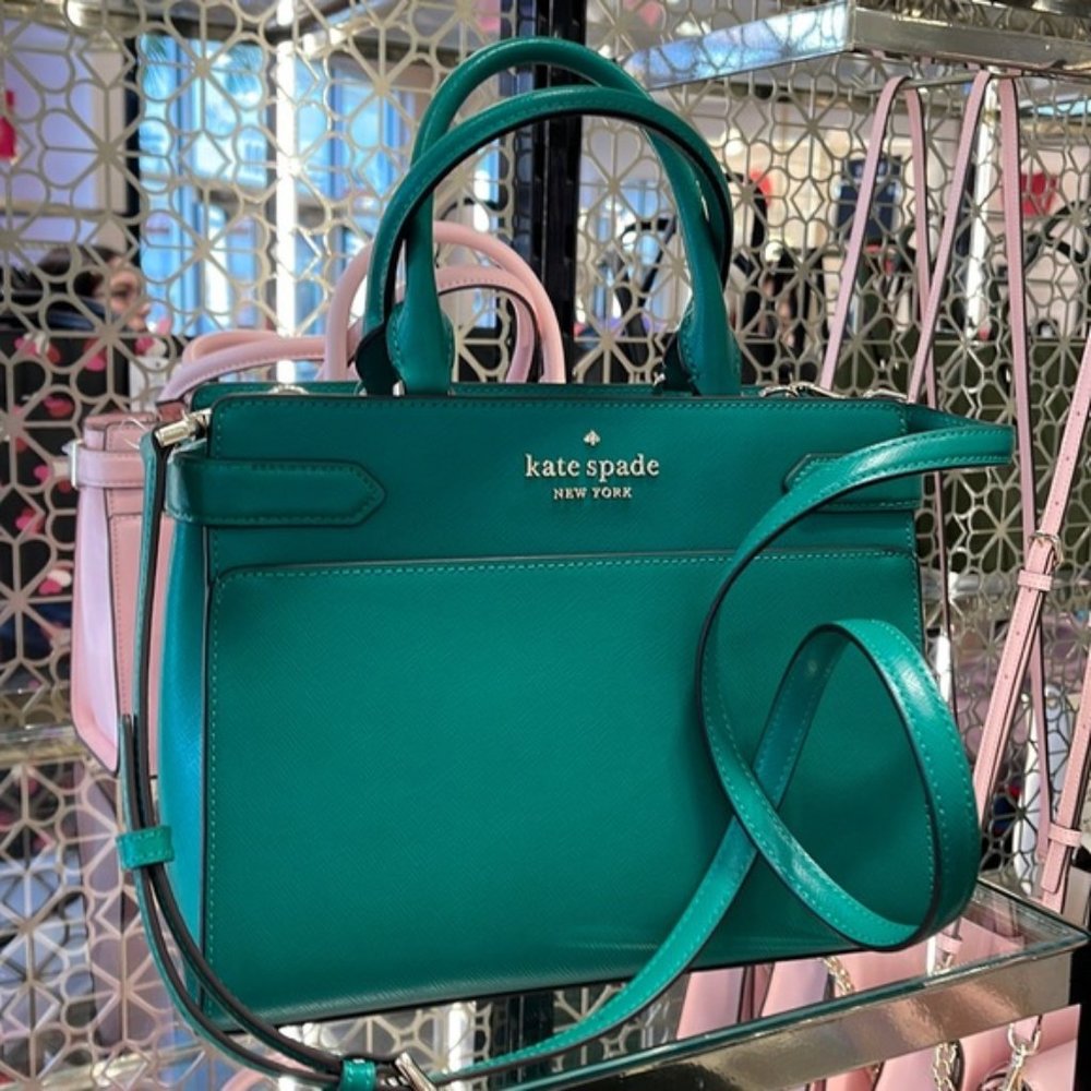 Kate Spade Staci Medium Satchel Green Bean - Picture 2 of 16